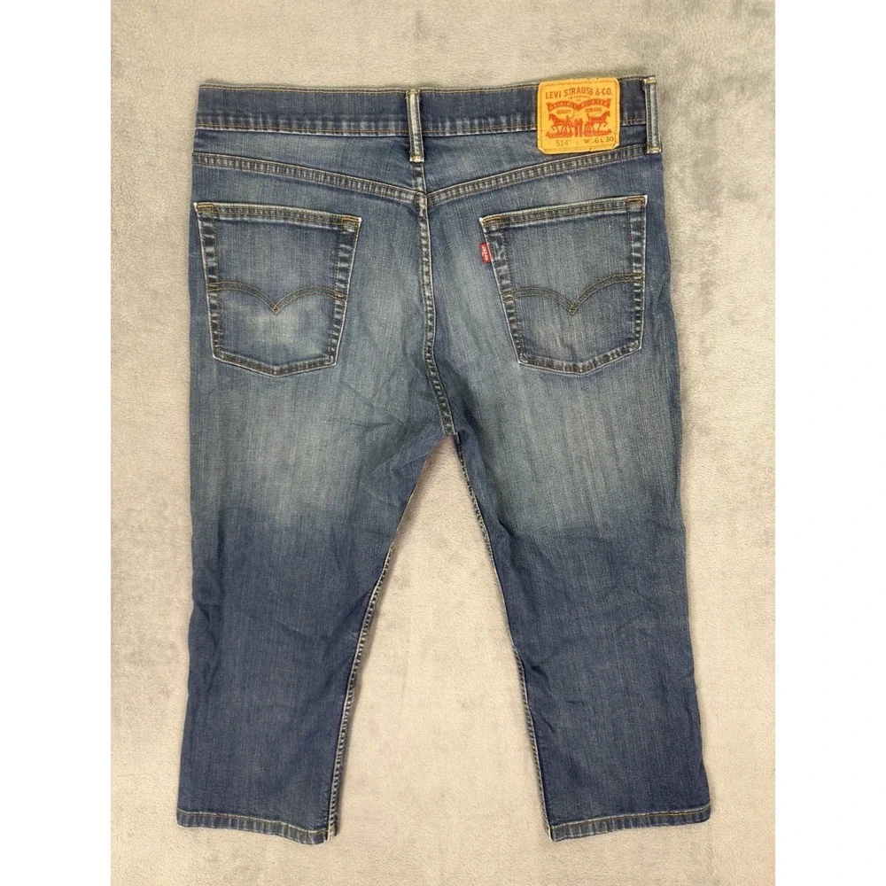 Levis 514 Jeans Mens 36x24*** Blue Straight‎ Slim Medium Wash Denim Mid Rise